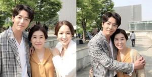 「金美京」和女儿朴敏英、女婿金材昱相拥合照:太令人羡慕了~! 「金美京」和女儿朴敏英、女婿金材昱相拥合照:太令人羡慕了~!